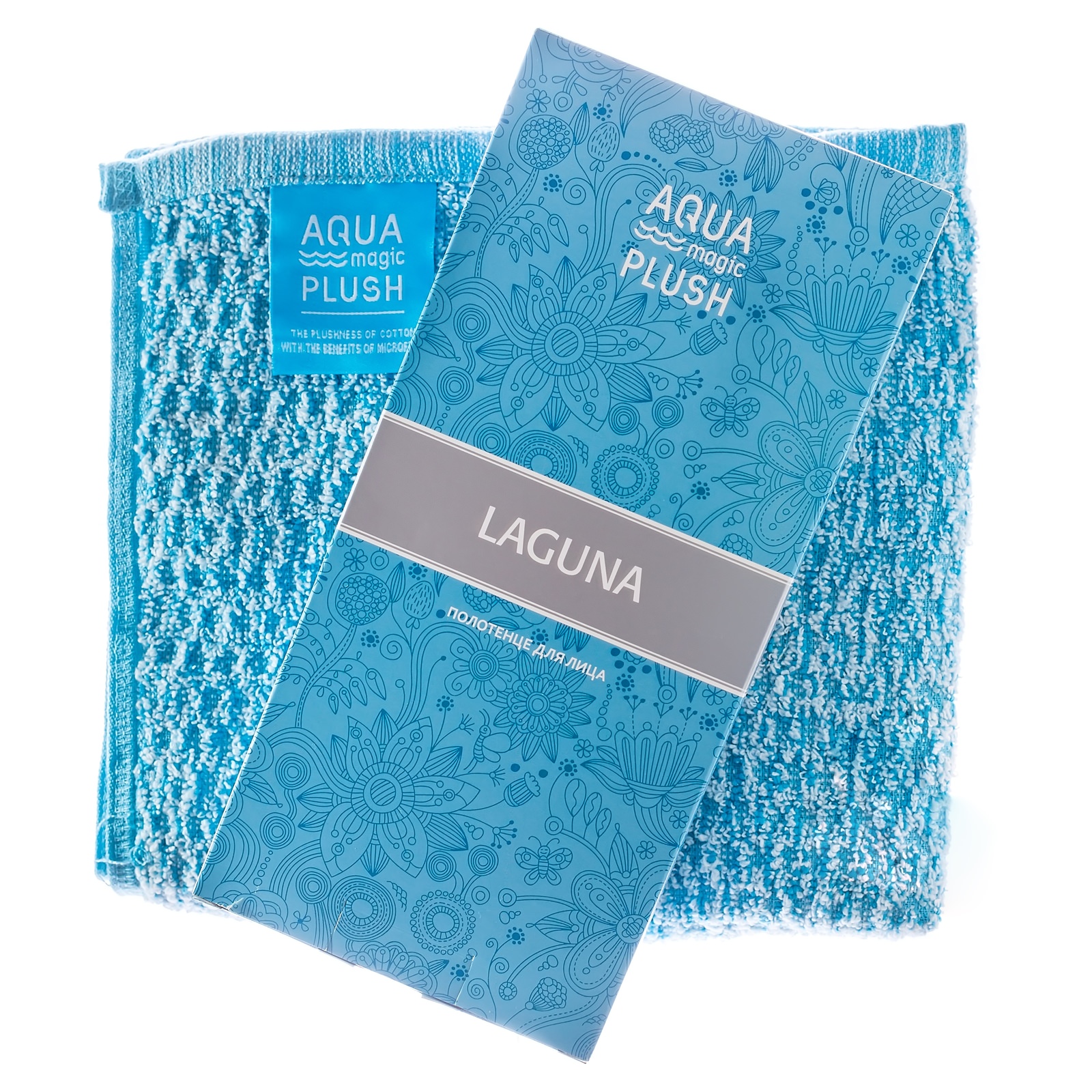 Полотенце для рук из комбинированной ткани AQUAmagic PLUSH Laguna, 30 х 50 см